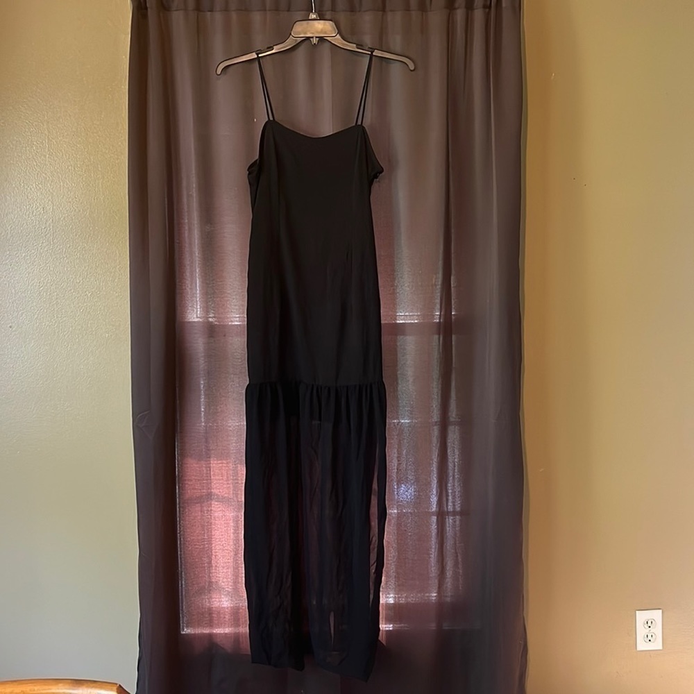 Zara Basic Black Blouse spaghetti strap with shee… - image 12